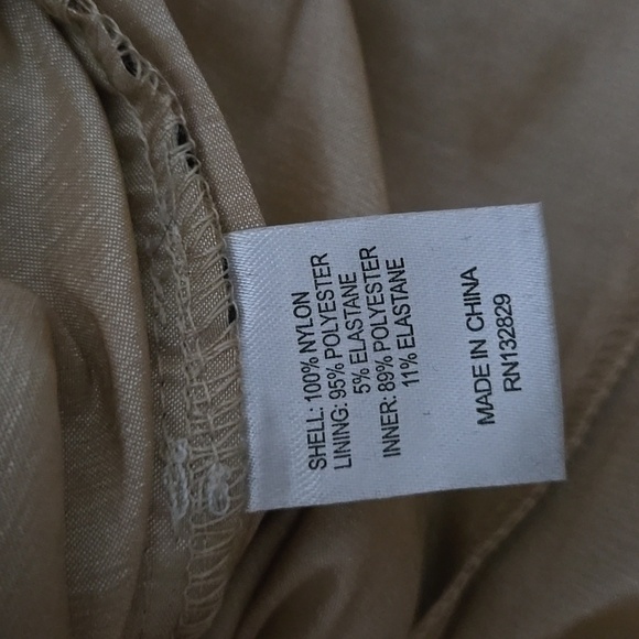 MAJORELLE Tan And Black Polka Dots Ruched Bodycon Mini Off The Shoulder Dress S - Picture 9 of 10